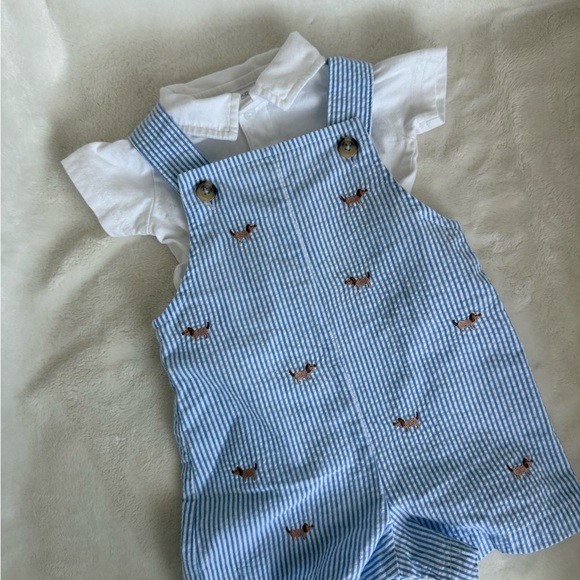 Starting Out Blue and White Outfit